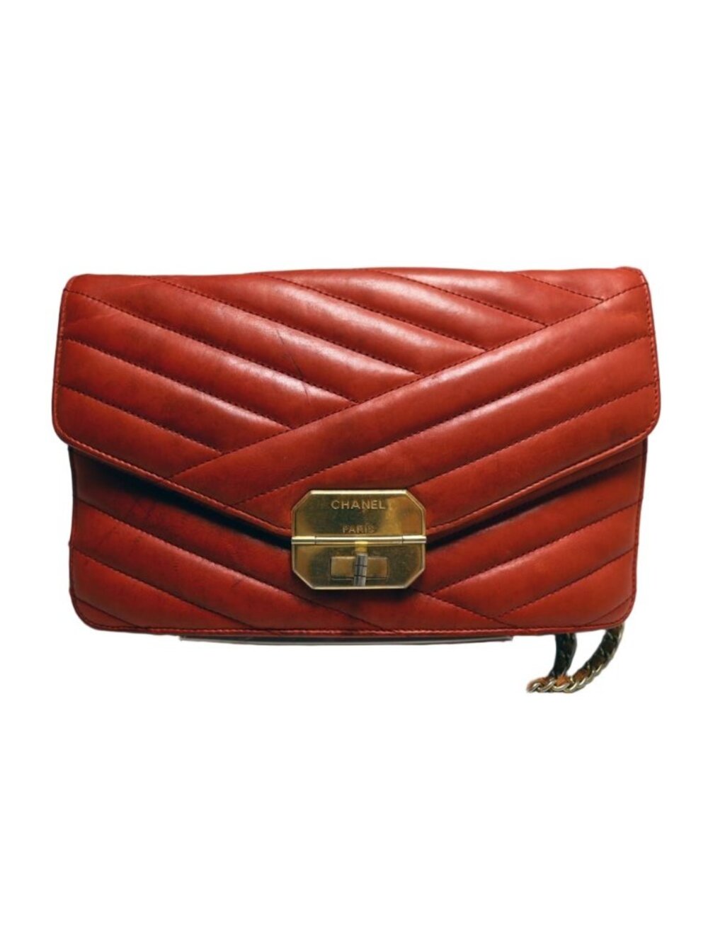 Chanel Stitch Leather Chain Shoulder Bag